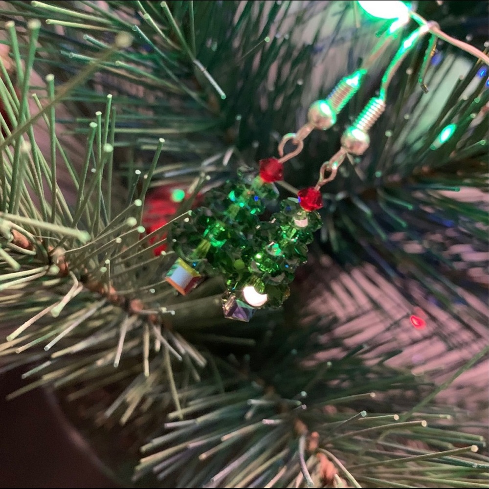 Christmas tree earrings - Picture 6 of 7